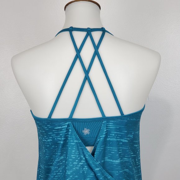 Tek Gear Green Activewear Fitness Tank Top With Padded Shelf Bra, Size S - Picture 7 of 14